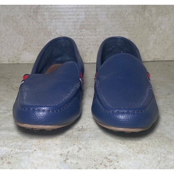 Nautica Navy Blue Faux Leather Driving Moccasins Walburton Style Size 9 - Picture 2 of 8